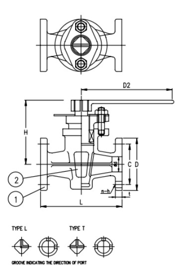 JIS 5K Flanged Two way CockGRAWING.jpg JIS 5K Flanged Two way CockGRAWING.jpg